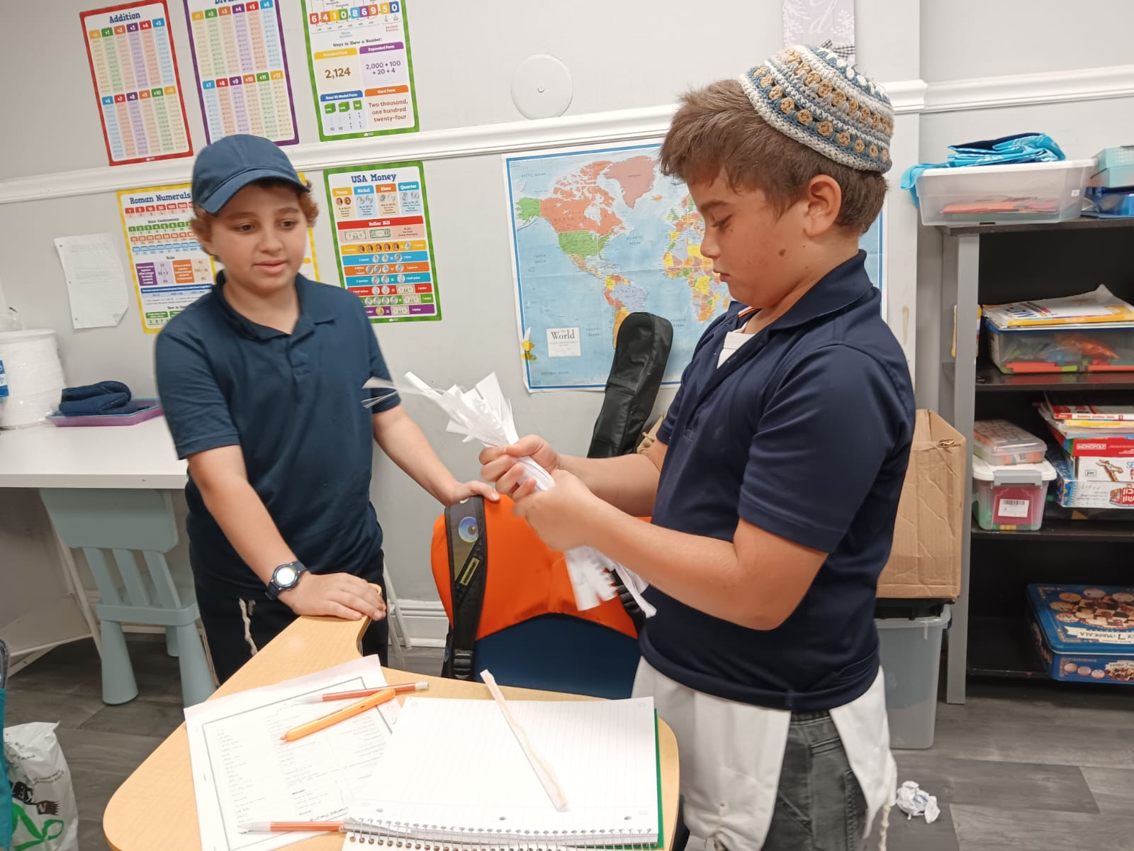 Talmidim in class